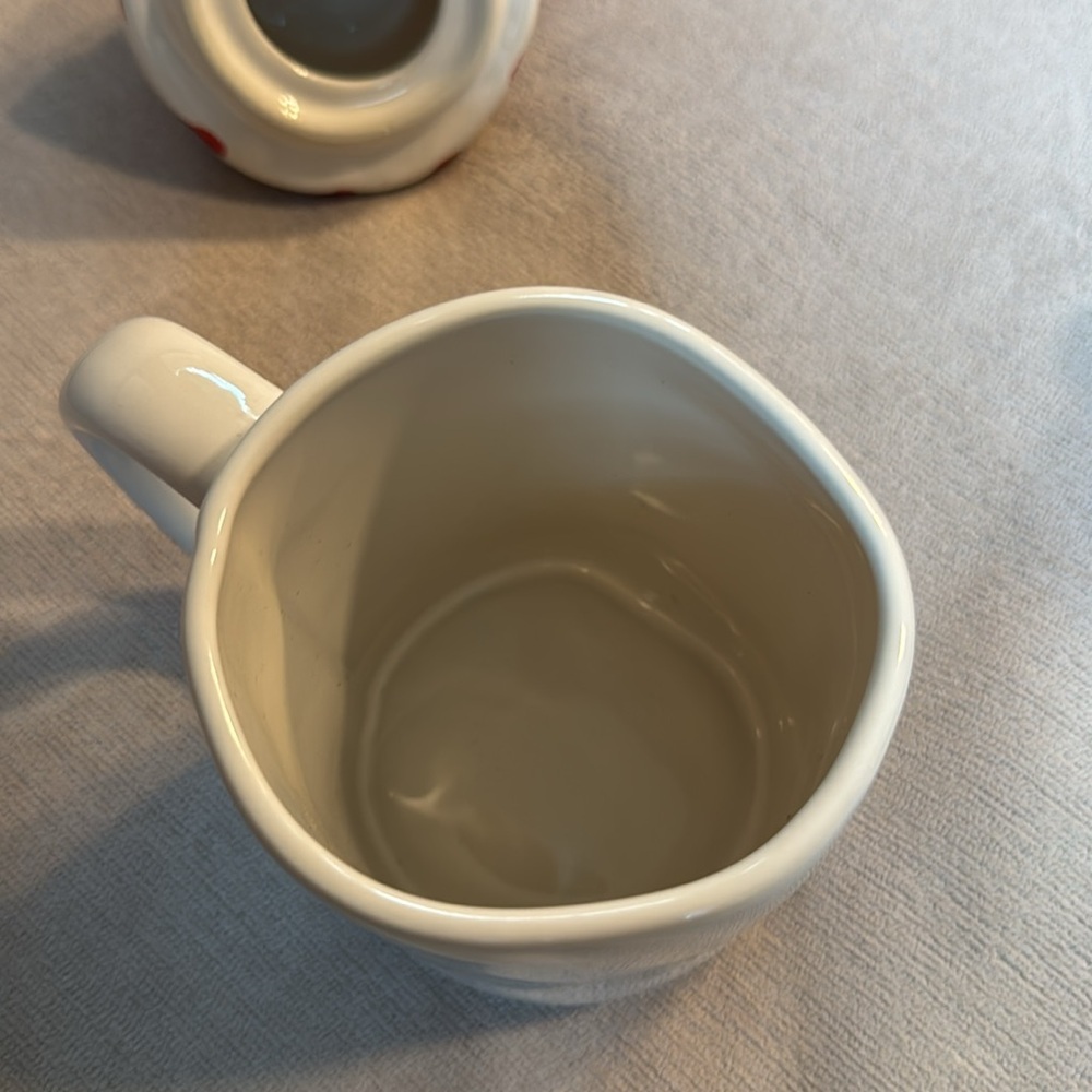 Rae Dunn "Peppermint Mocha" Ceramic Mug with Peppermint Whipped Cream Topper - Picture 8 of 8